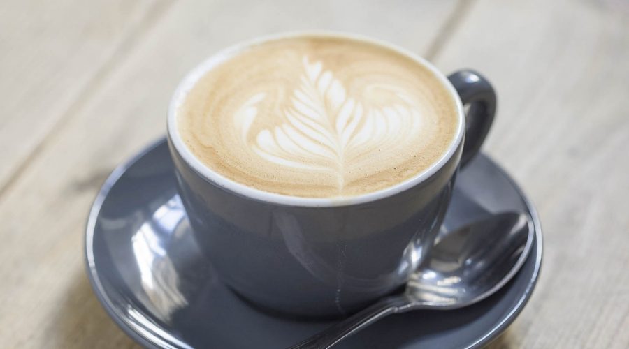 A latte at Edinburgh cafe, Urban Angel